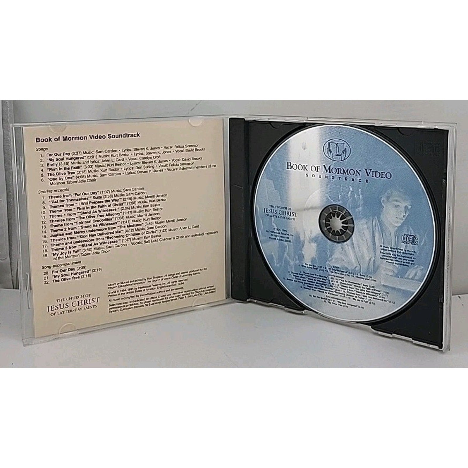 Book of Mormon Video Soundtrack: Latter-Day Saints (CD, 1994)