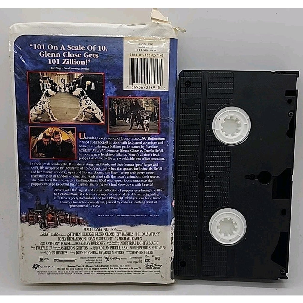 101 Dalmatians (VHS, 1997, Clam Shell)
