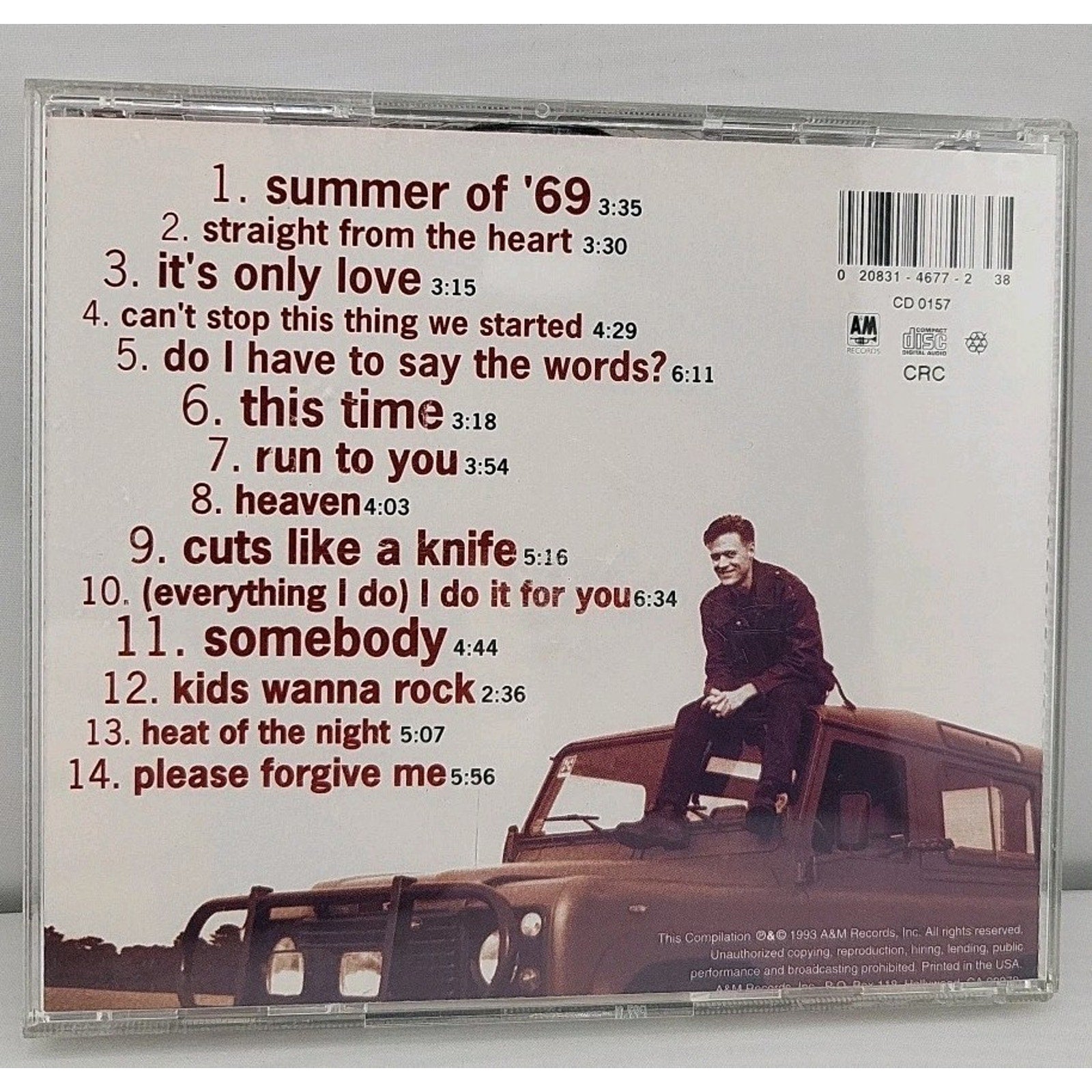 So Far So Good by Adams, Bryan (CD, 1993)