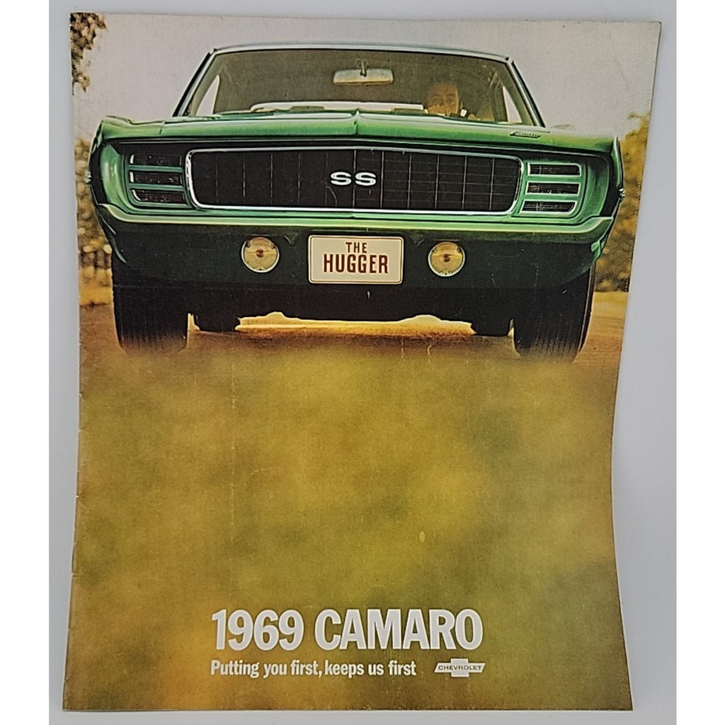 1969 Chevy Camaro Flyer Car Info Original Poster Brochure