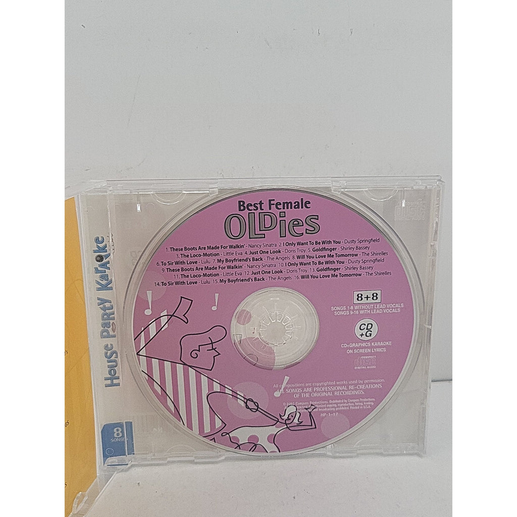 Best Female Oldies Karaoke CD+G 2003 Pop Rock R&B House Party