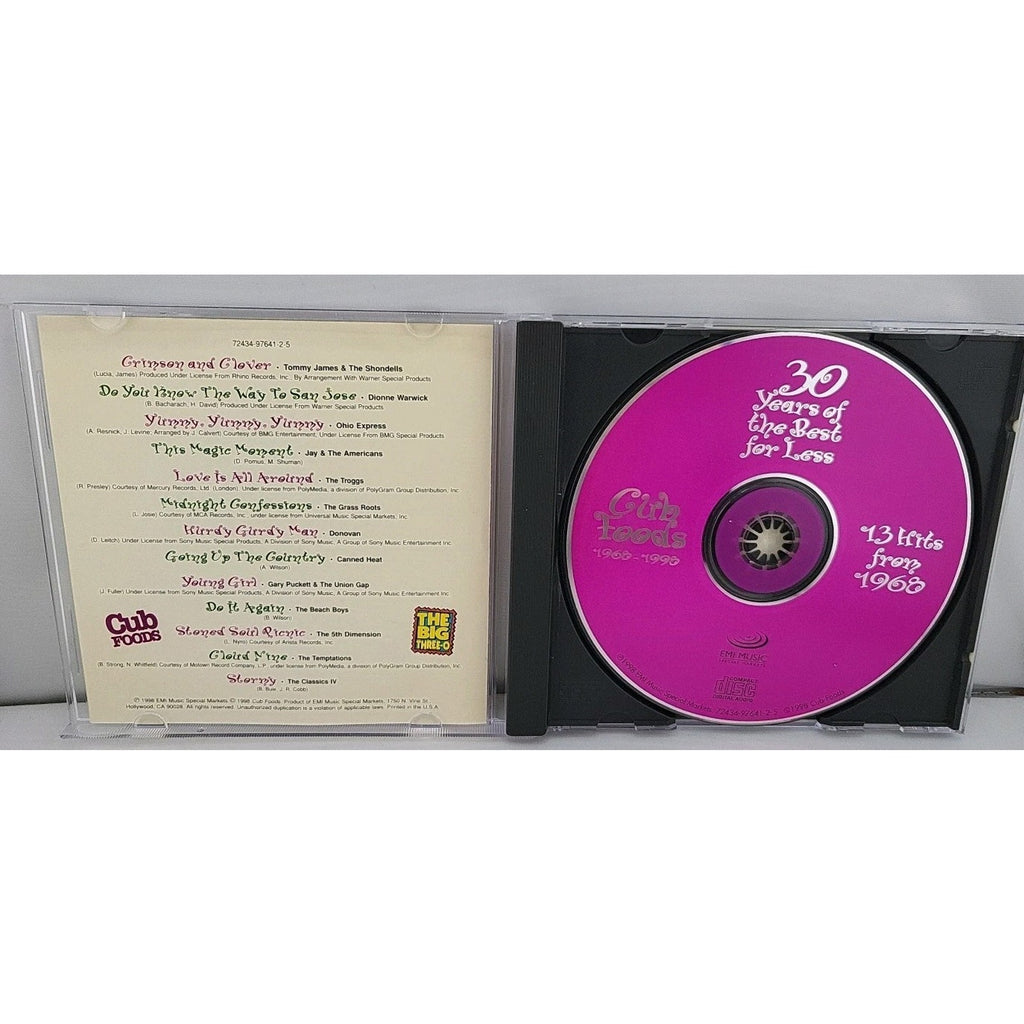 Cub Foods 13 Hits From 1968 CD