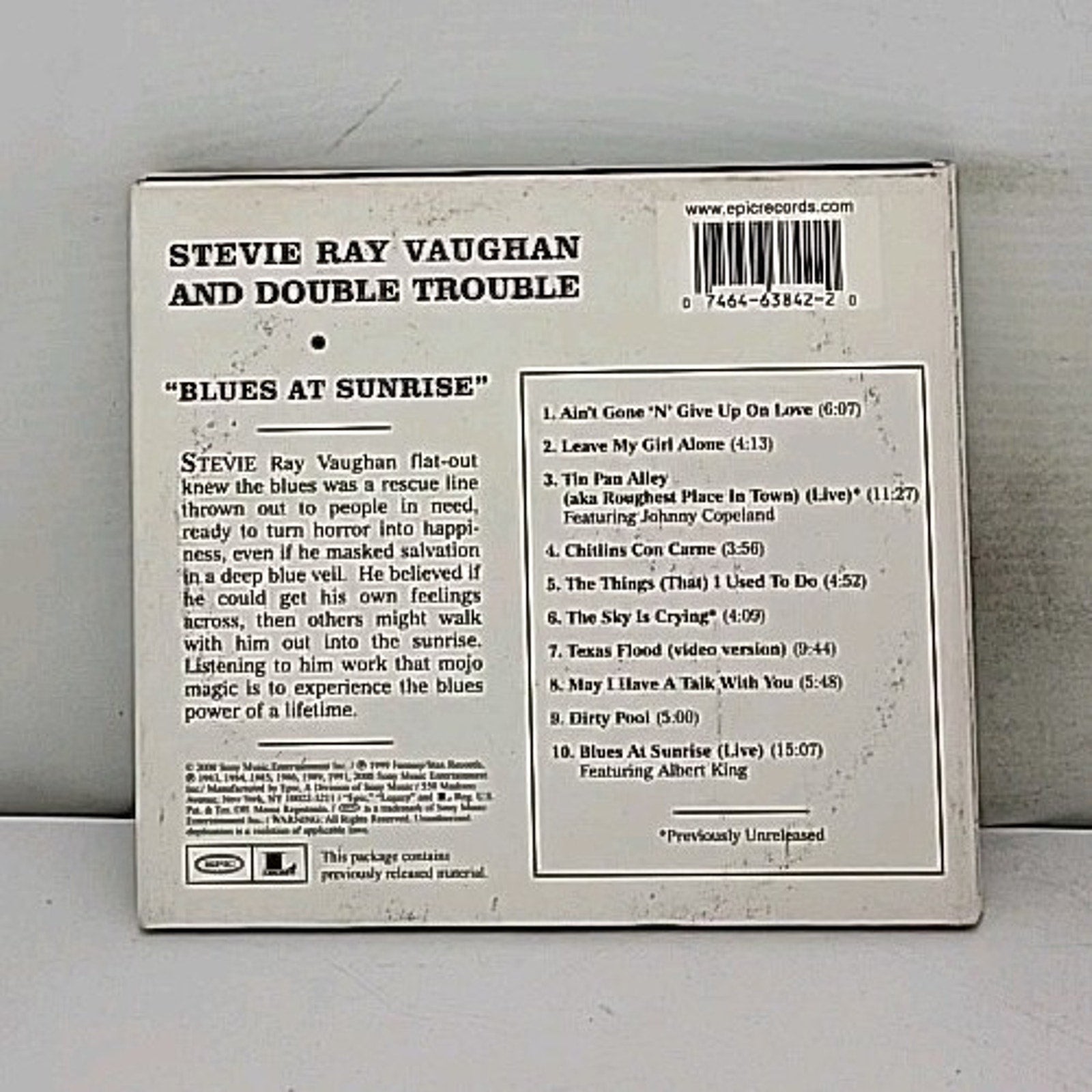 Blues at Sunrise by Stevie Ray Vaughan & Double Trouble (CD, 2000)