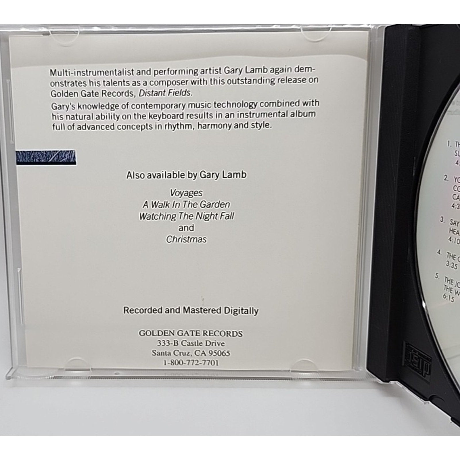 Distant Fields by Gary Lamb (New Age) (CD, 1991, Golden Gate (New Age))