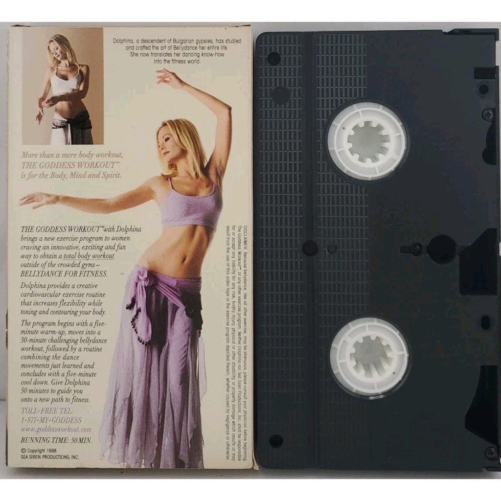 The Goddess Workout with Dolphina, VHS Bellydance for Fitness Body Mind & Spirit