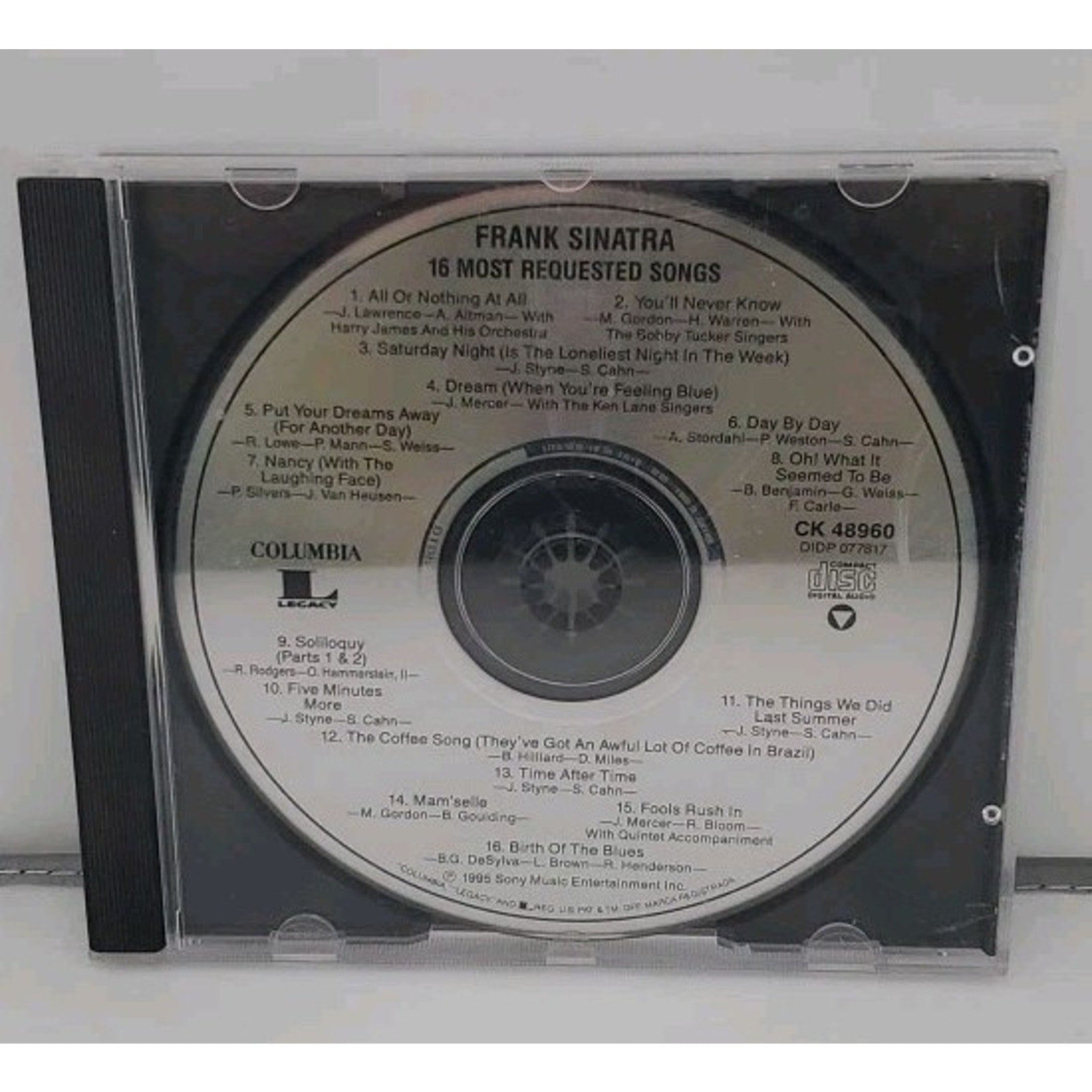 16 Most Requested Songs by Frank Sinatra (CD, May-1995, BMG (distributor))