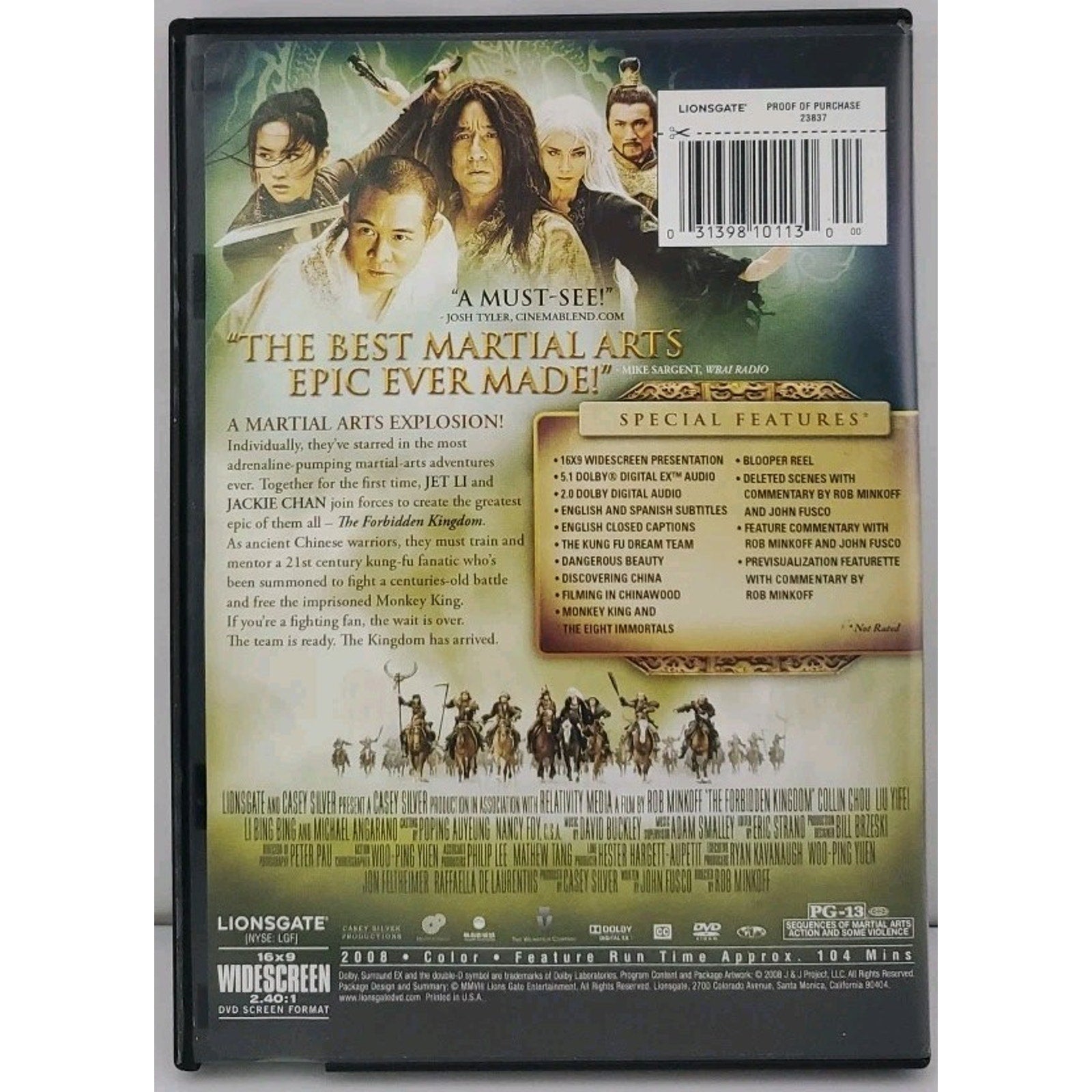 The Forbidden Kingdom (DVD, 2008)