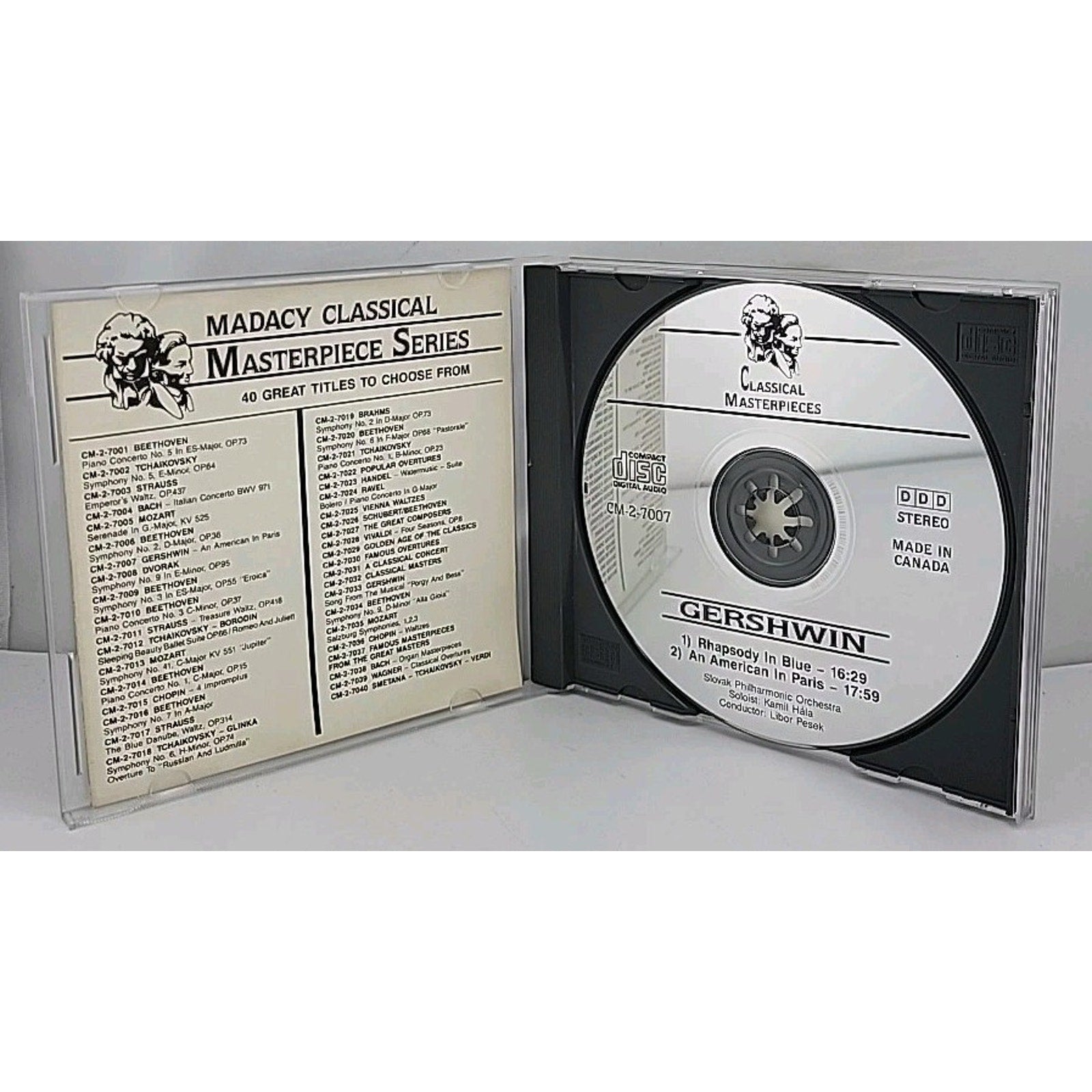 George Gershwin Rhapsody in Blue an American in Paris CD