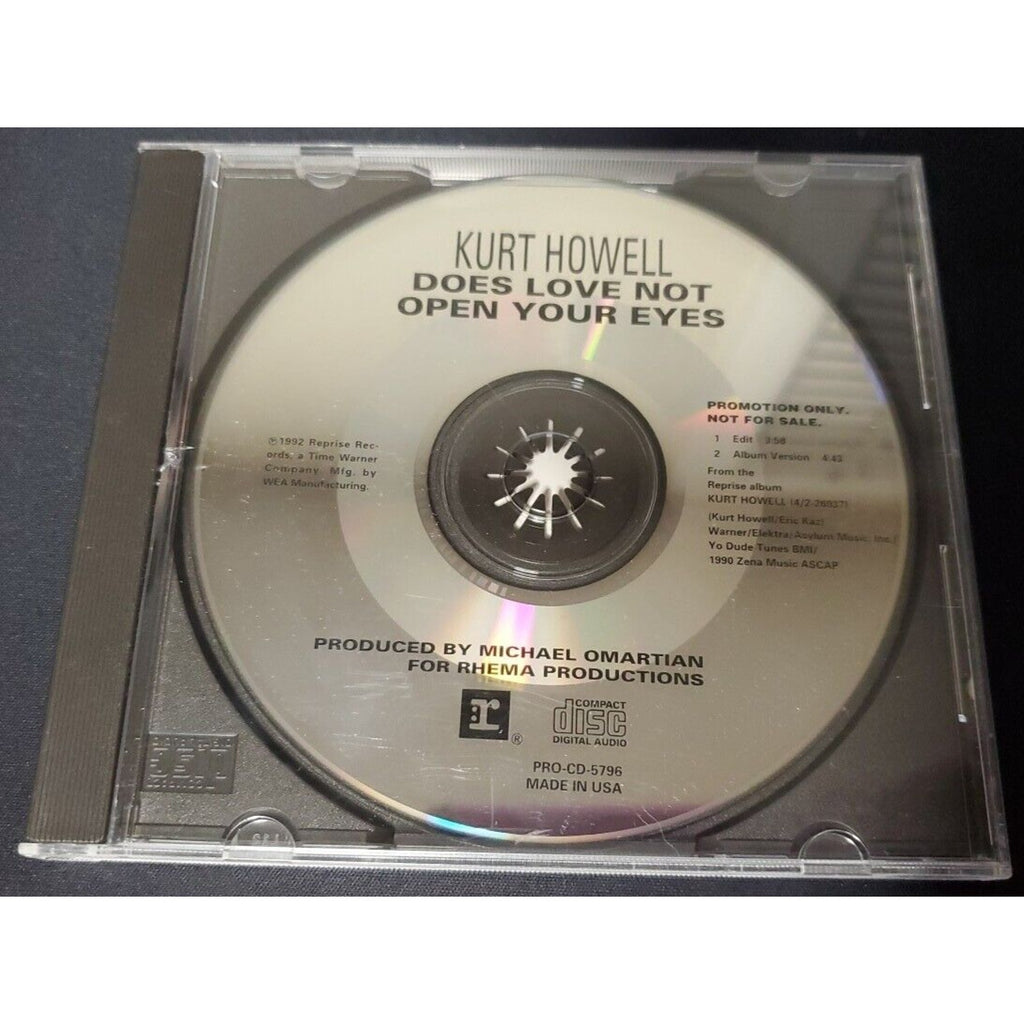 Kurt Howell Does Love Not Open Your Eyes DJ PROMO CD
