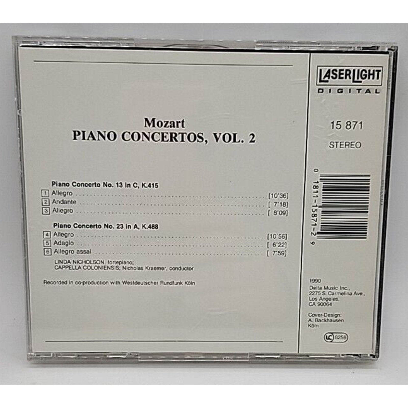Piano Concertos 13/23 by W.A. Mozart (CD, 1995)