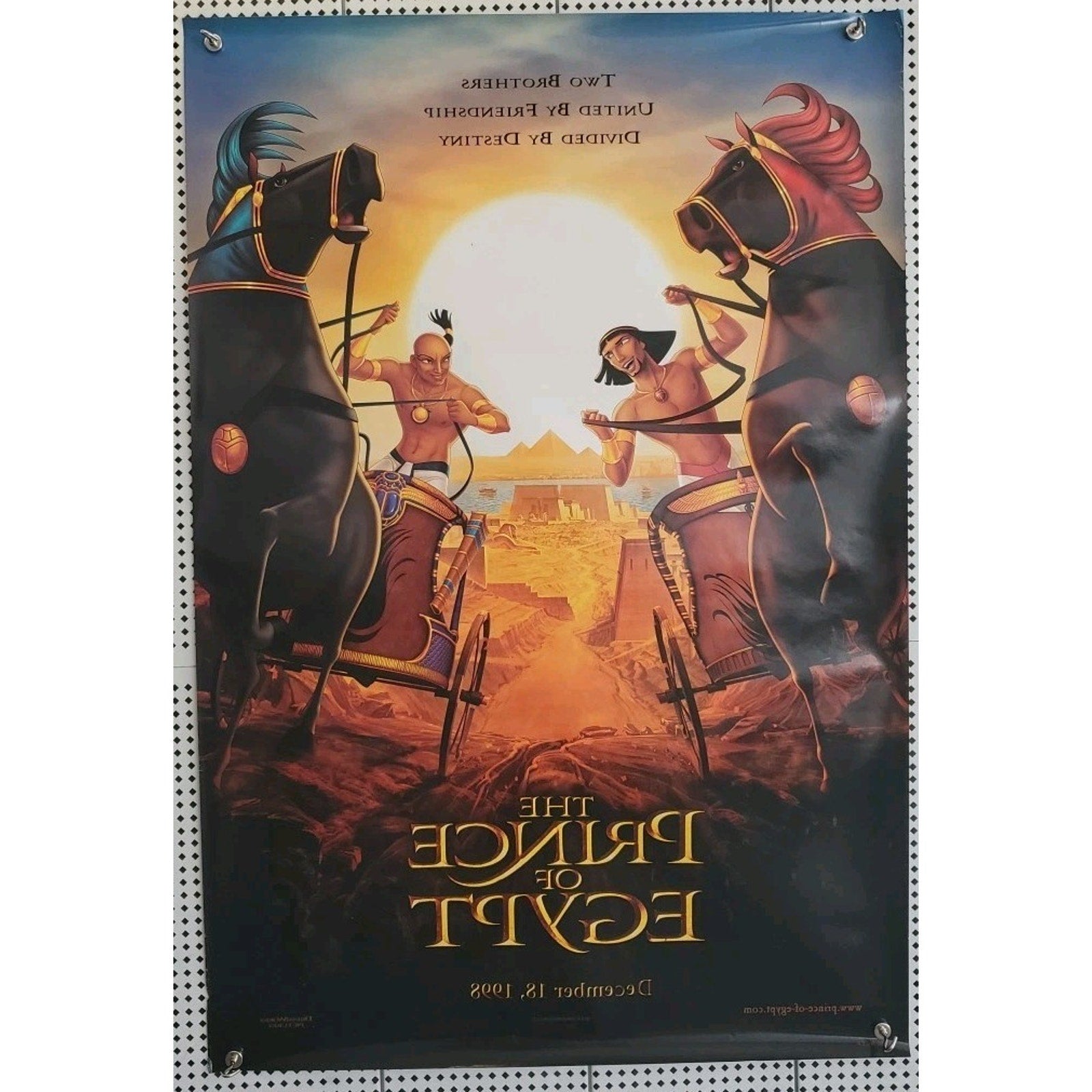 The Prince of Egypt (1998) Original 27x40 Movie Poster D/S Rolled, Val Kilmer
