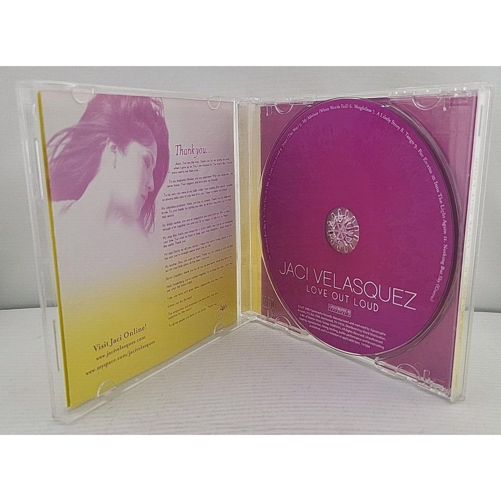 Love out Loud by Jaci Velasquez (CD, Mar-2008, Apostrophe Records)