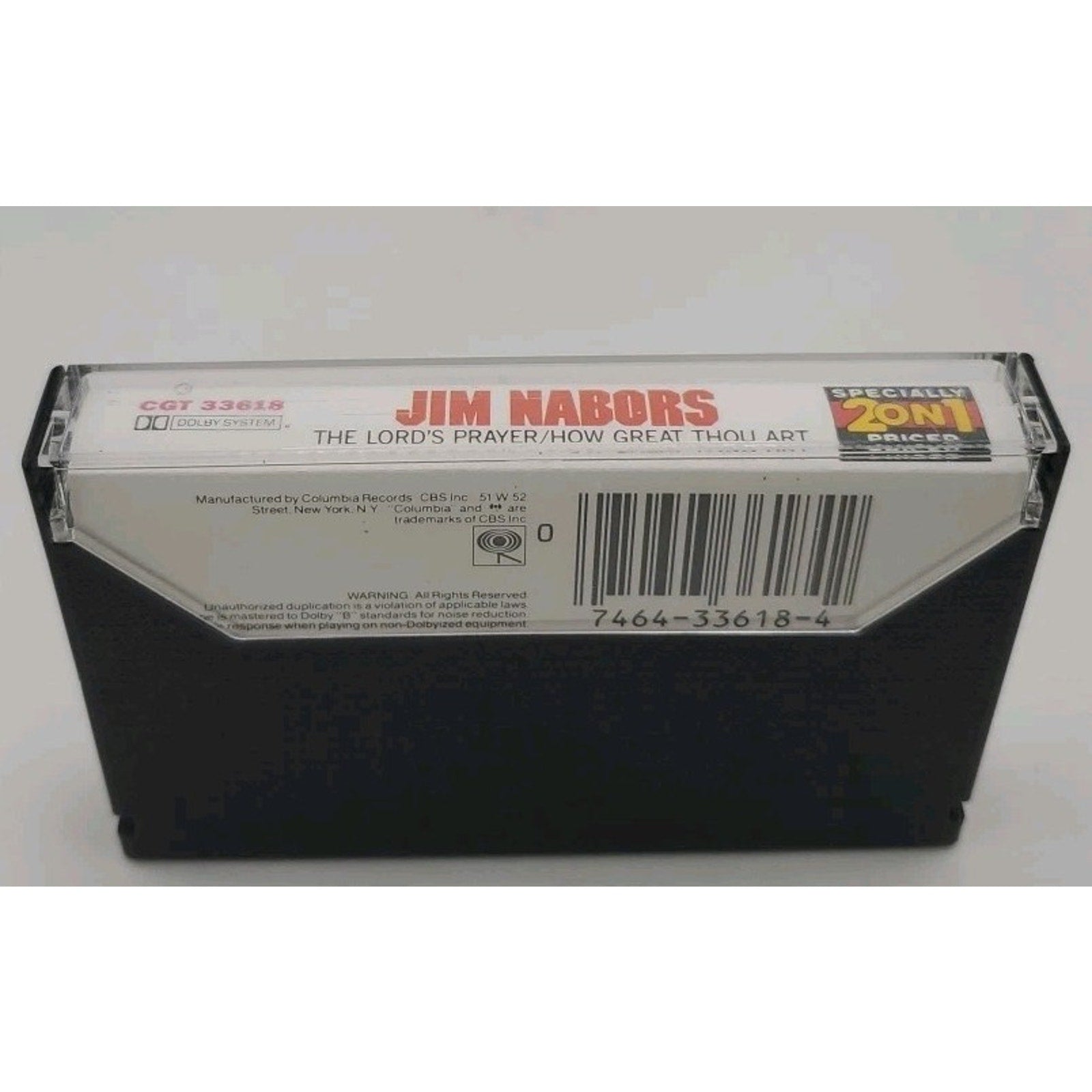 Lord's Prayer/How Great Thou a by Jim Nabors (Cassette, 1990)