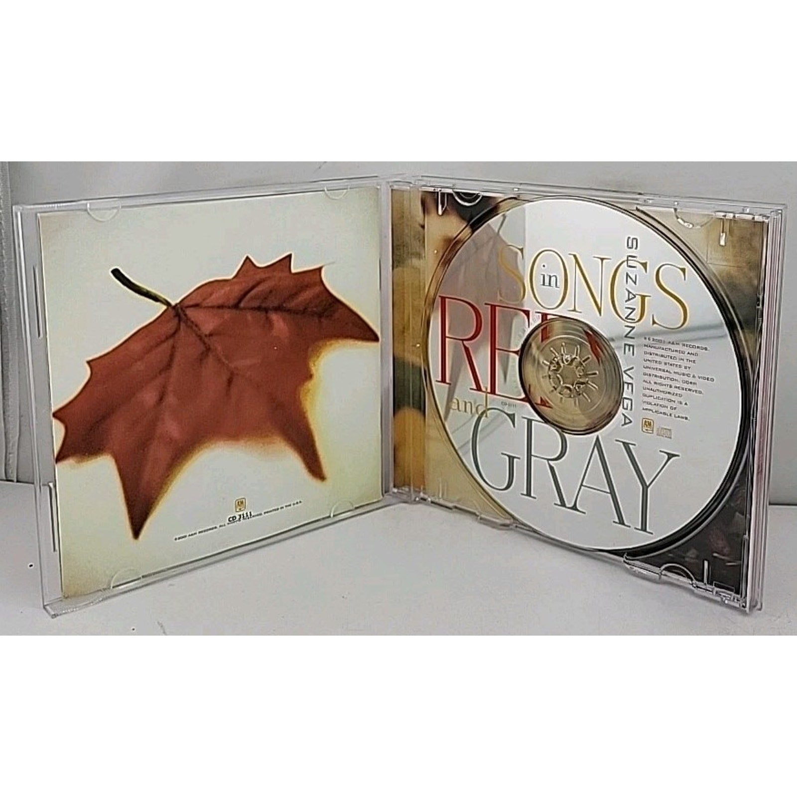Songs in RED & Gray by Suzanne Vega (CD, 2001)