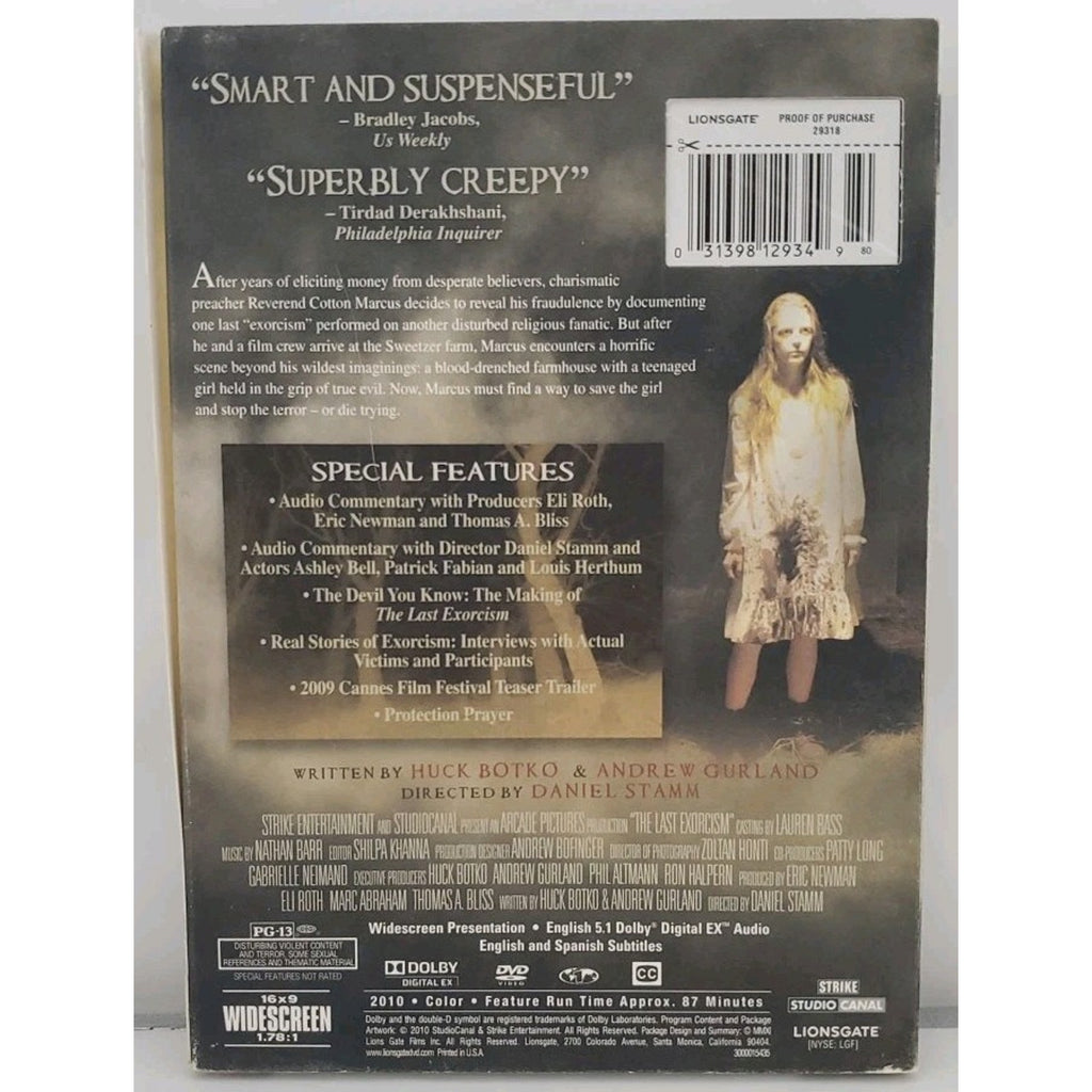 The Last Exorcism (DVD, 2010) *Brand New*