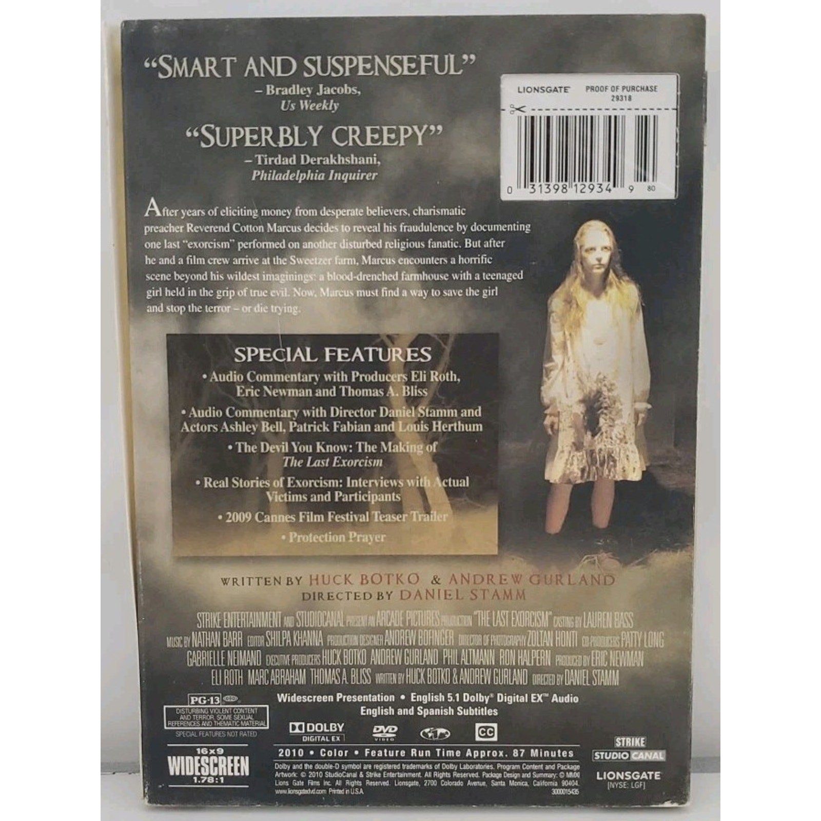 The Last Exorcism (DVD, 2010) *Brand New*