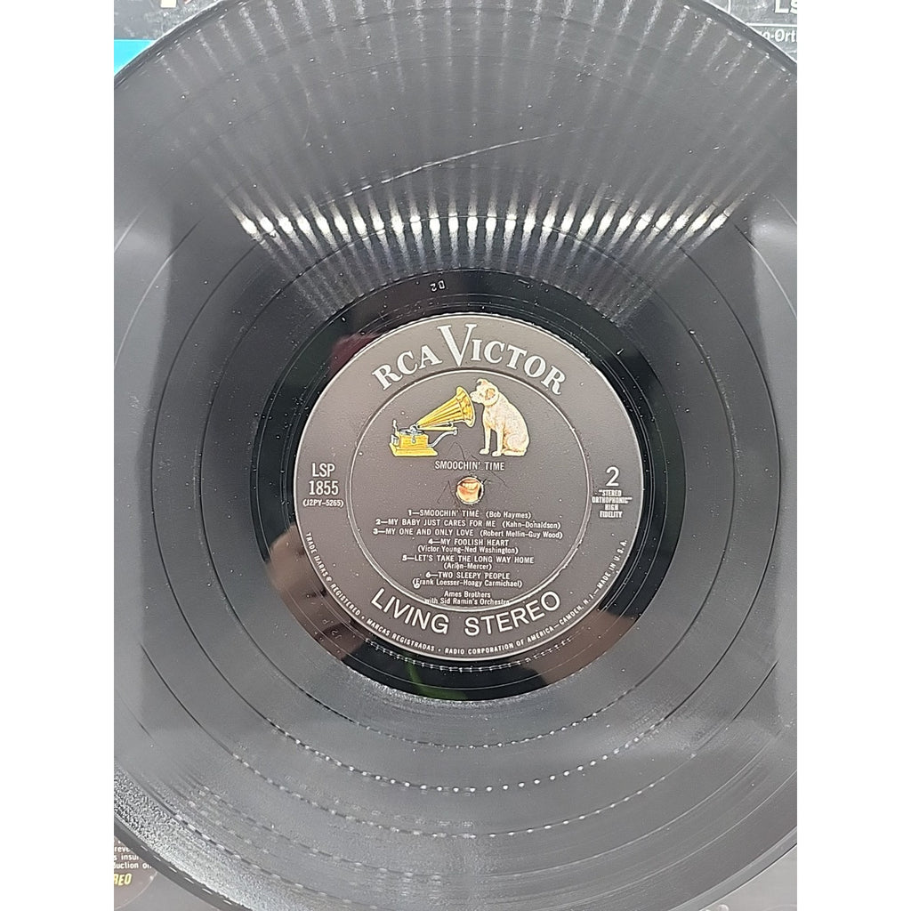 The Ames Brothers With Sid Ramin And His Orchestra - Smoochin' Time - RCA Victor