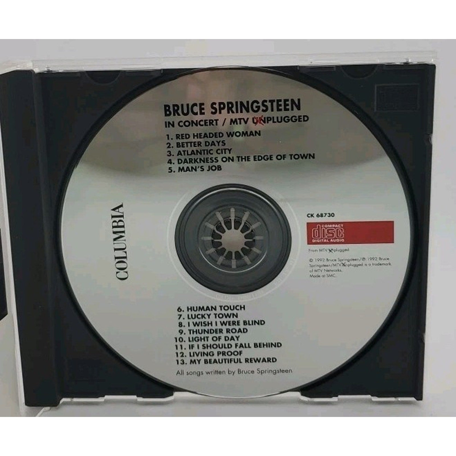 Bruce Springsteen - In Concert - CD 1992