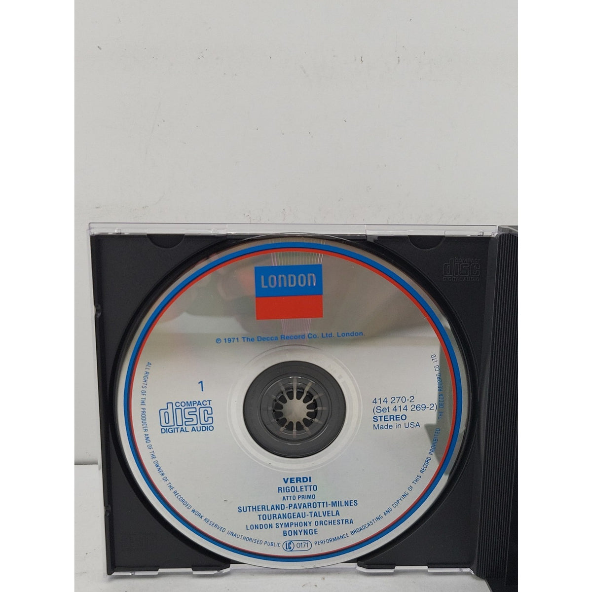 Rigoletto by Joan Sutherland (CD, 1990)