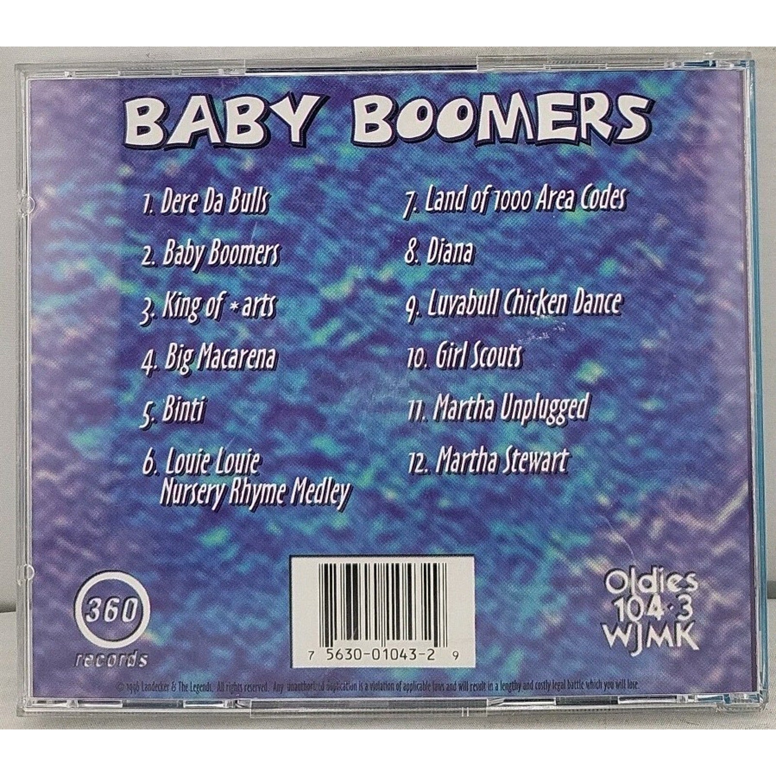 John Landecker & the Legends CD Baby Boomers