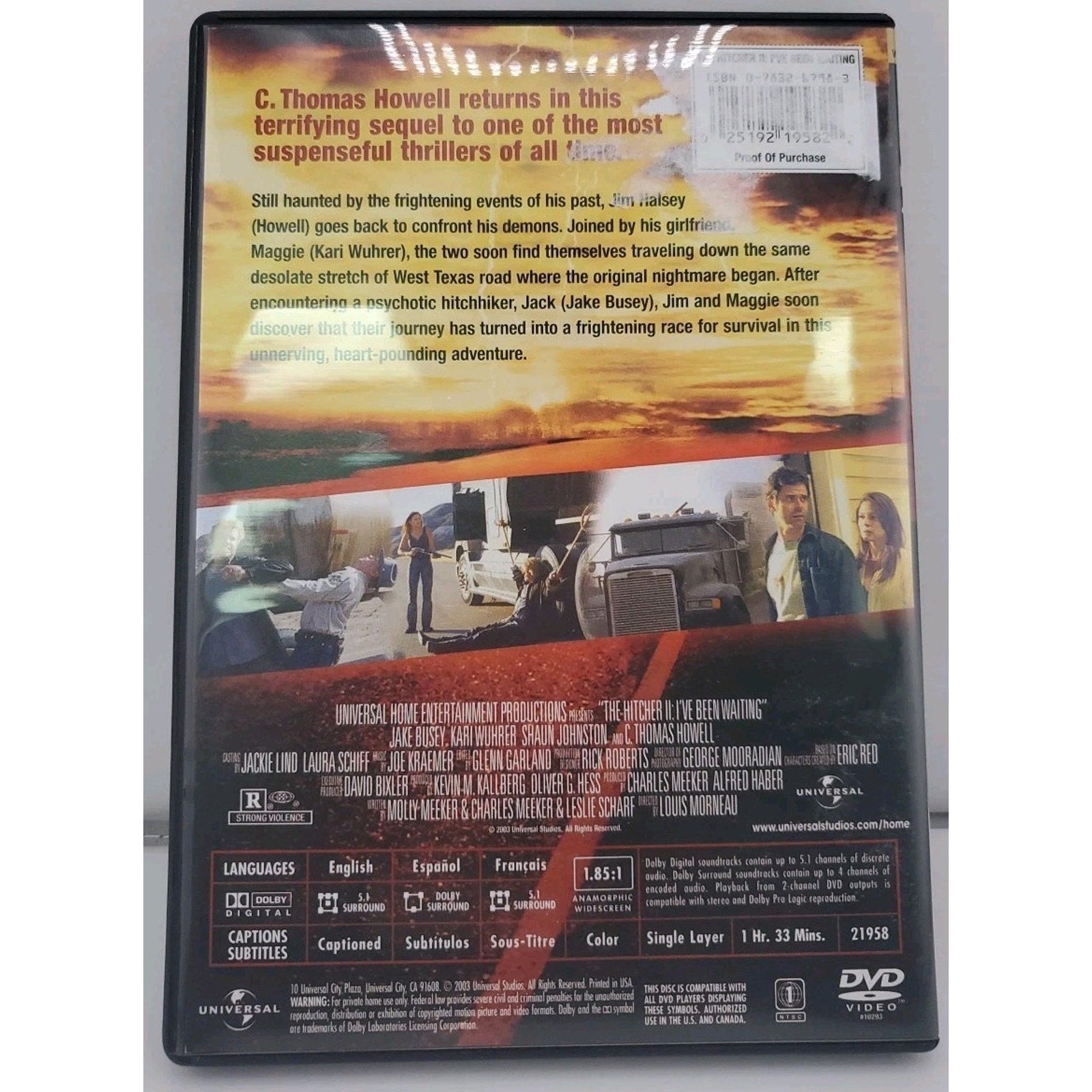The Hitcher II: I've Been Waiting (DVD, 2003)