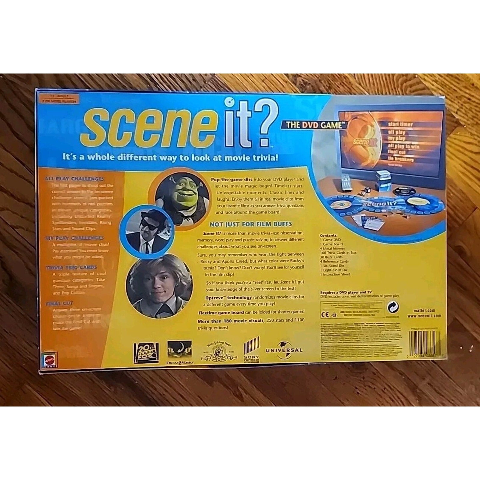 Scene It? The DVD Movie Trivia Board Game Open Box Complete 2003 Family