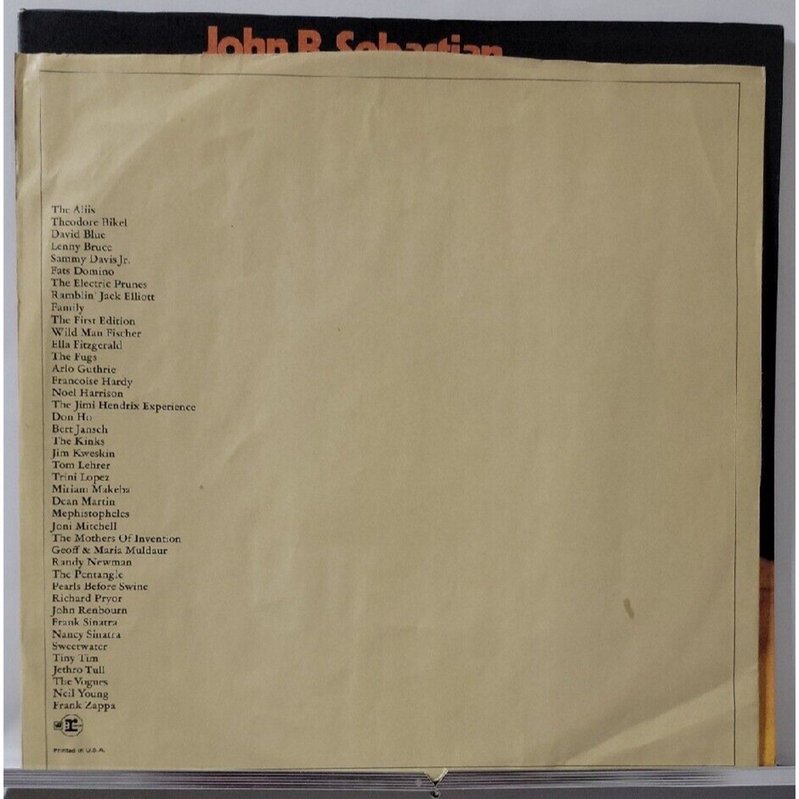 John B. Sebastian by Sebastian, John (Record, 2017)