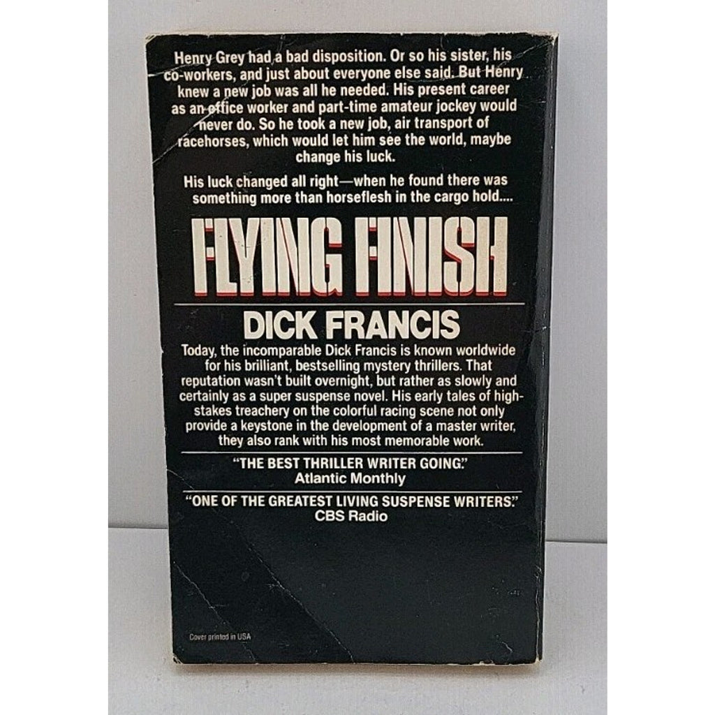 Flying Finish By Dick Francis 1991 Paperback