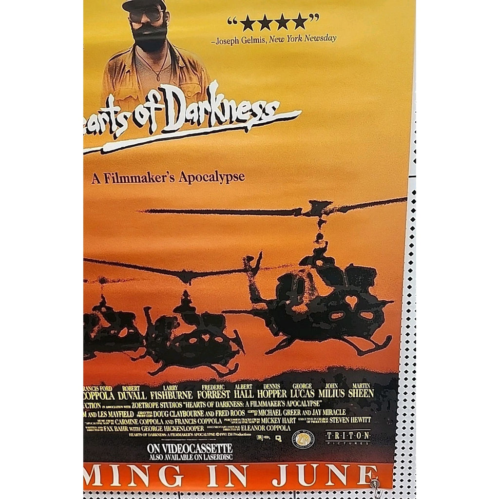 1991 Hearts Of Darkness Original Movie Poster Vietnam War Apocalypse 27x40