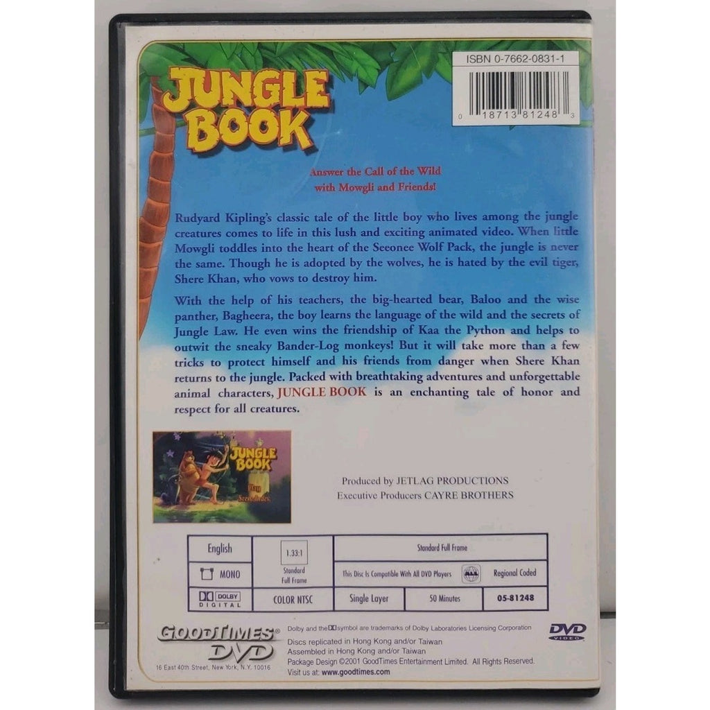 Jungle Book (DVD, 2002, Full Screen, Collectible Classics)