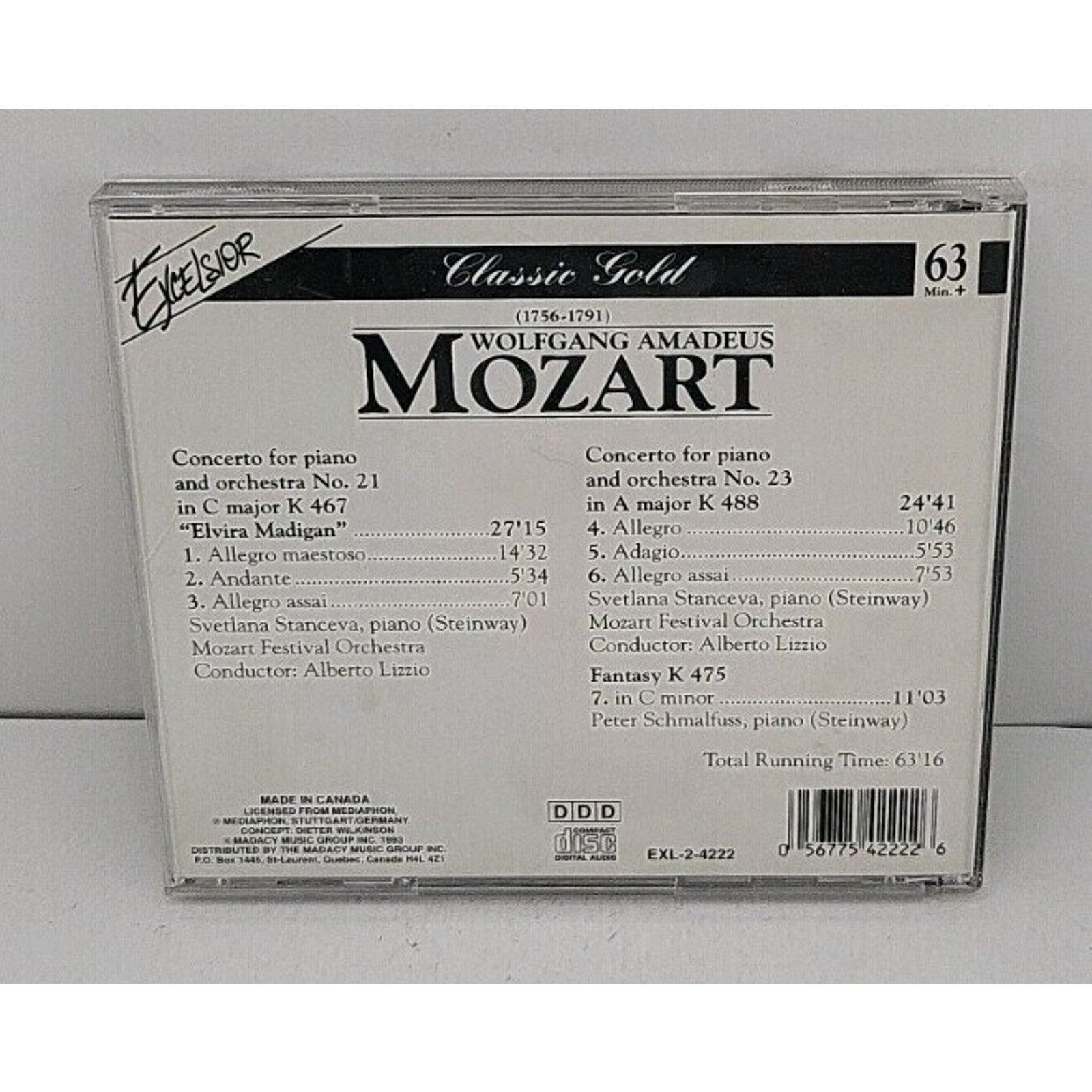 Wolfgang Amadeus Mozart - Classic Gold - CD