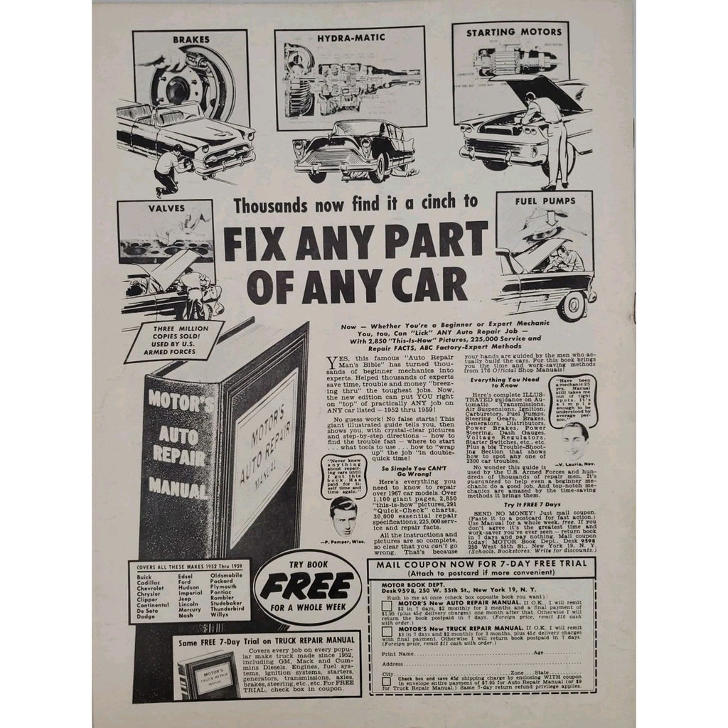 Speed Mechanics Magazine August 1959