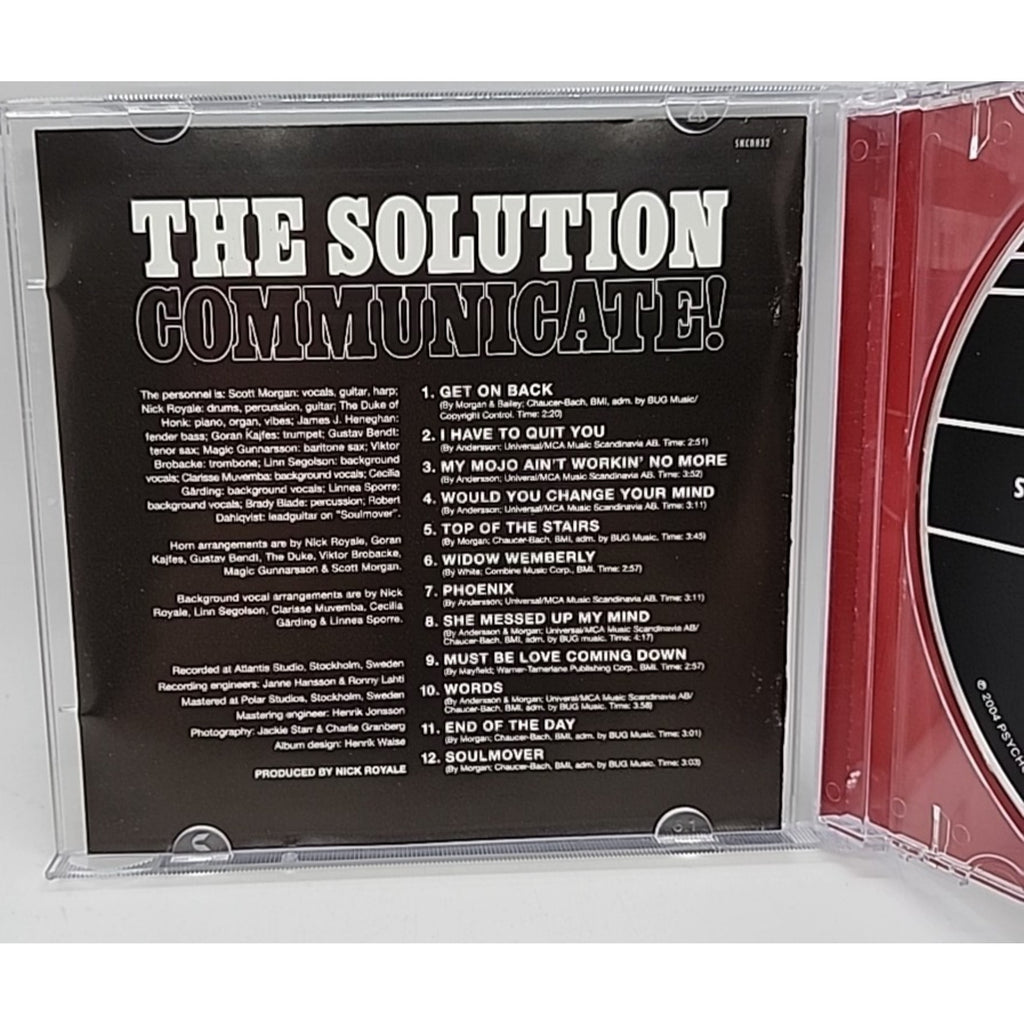 Communicate by The Solution (CD, Sep-2004, Sweet Nothing)