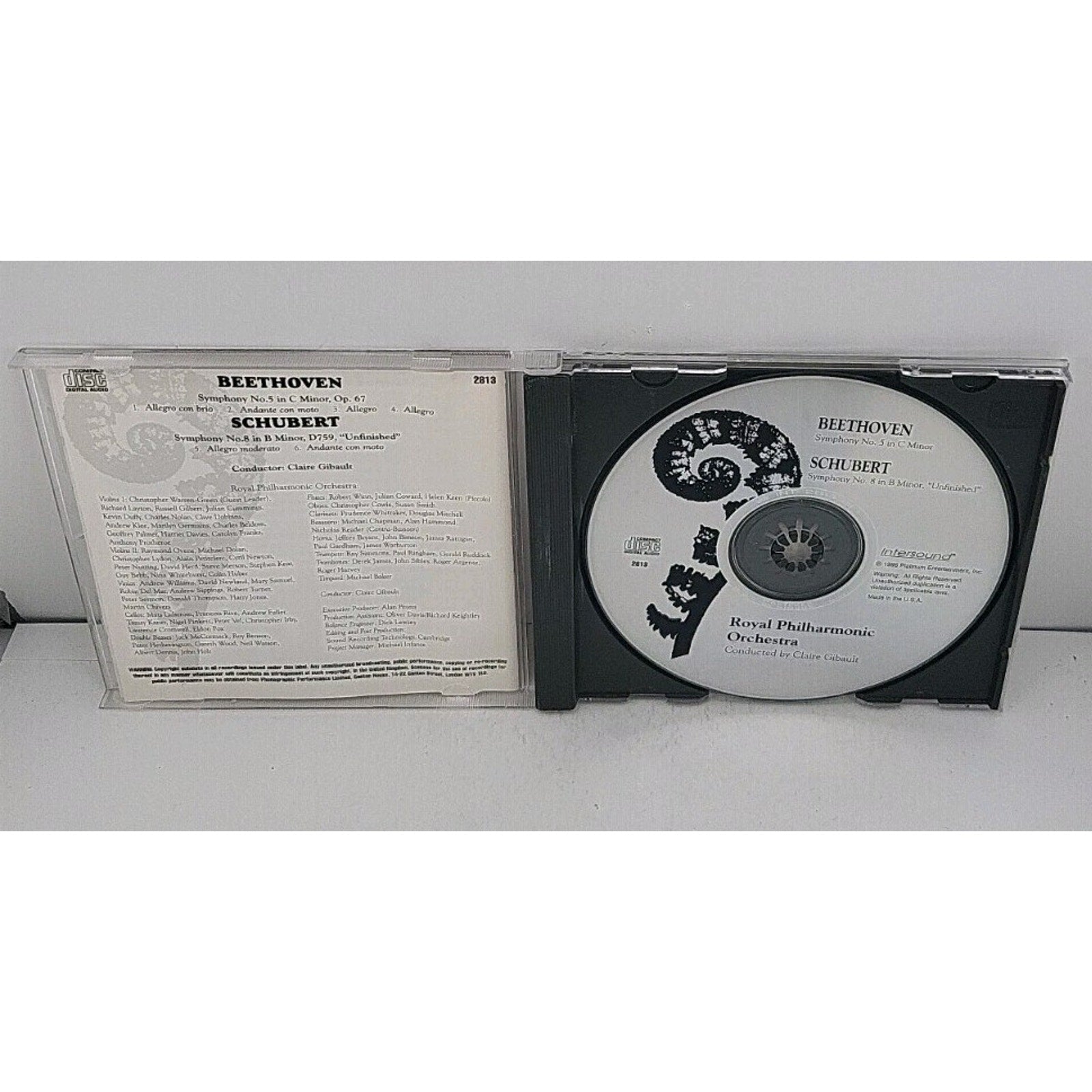 Symphony 5/Symphony 8 by Beethoven / Schubert / Gibault / Rpo (CD, 1998)