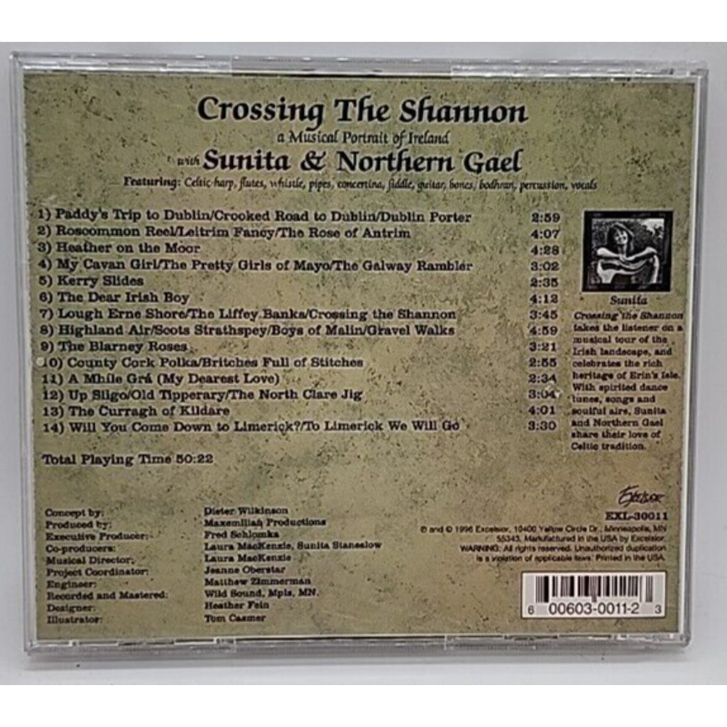 Crossing the Shannon A Musical Portrait Of Ireland Sunita Northern Gael CD, 1996