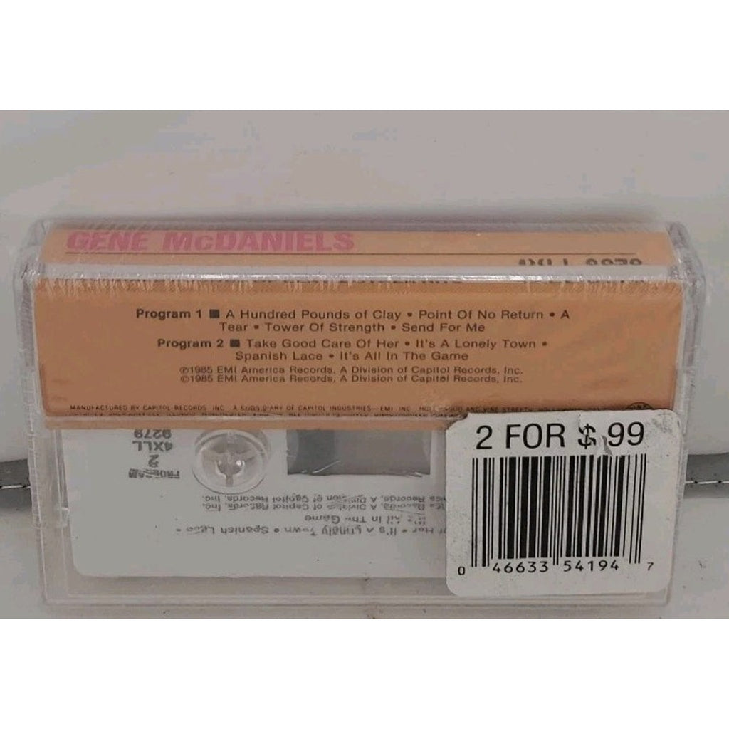 Gene McDaniels A Hundred Pounds of Clay & Other Hits Cassette *Brand New*
