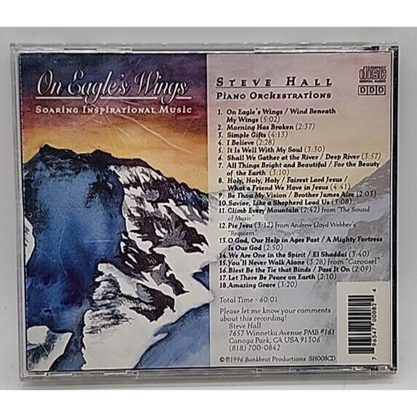 On Eagles Wings by Hall, Steve (CD, 2000)