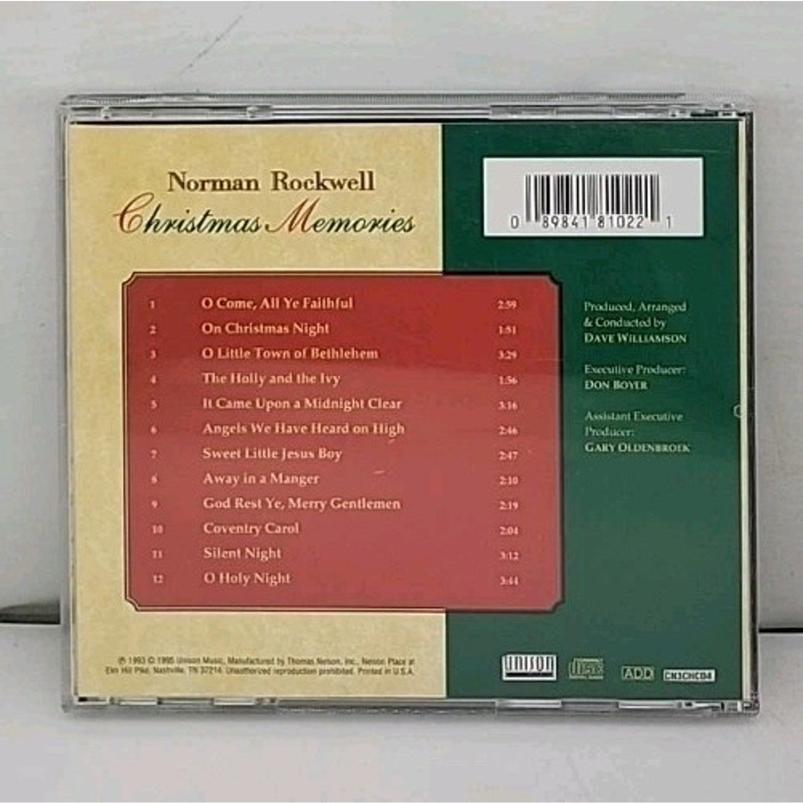 Norman Rockwell - Christmas Memories (CD, 1995, Unison)