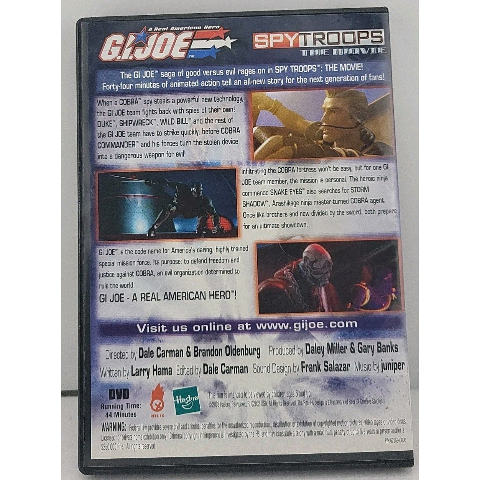 G.I. Joe A Real American Hero Spy Troops The Movie (DVD)
