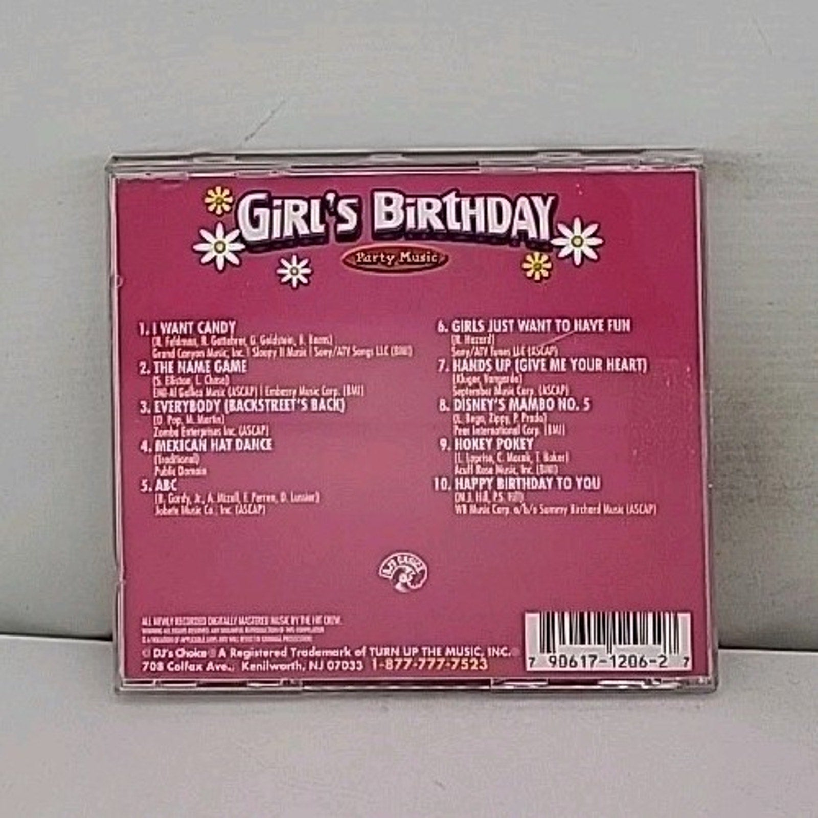 Girl's Birthday Party Music by Hit Crew (CD, 2001)