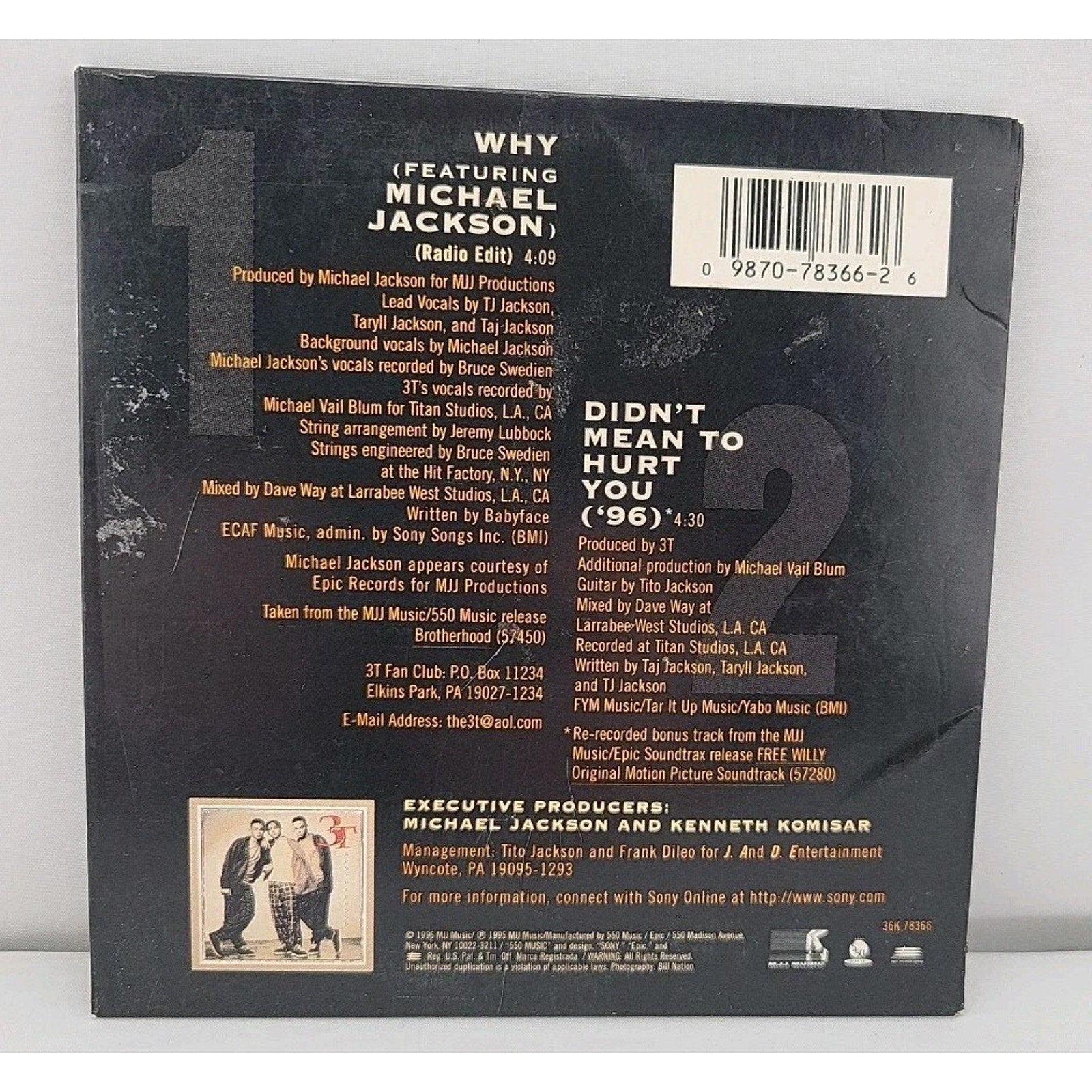Why [Single] by 3T (CD, Aug-1996, Sony Music Distribution (USA))