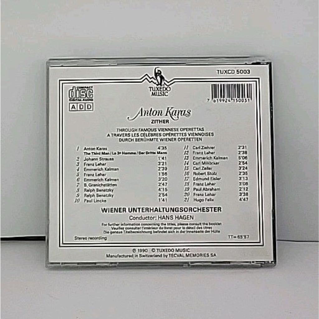 Anton Karas: ZITHER [Viennese Operettas] (Tuxedo CD 1990)