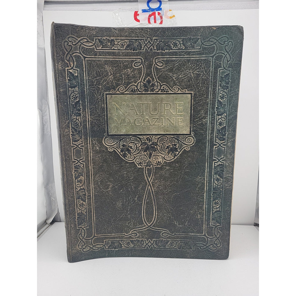 1927 Nature Magazine-12 Months In Embossed Green Leather Album Texas Issue.