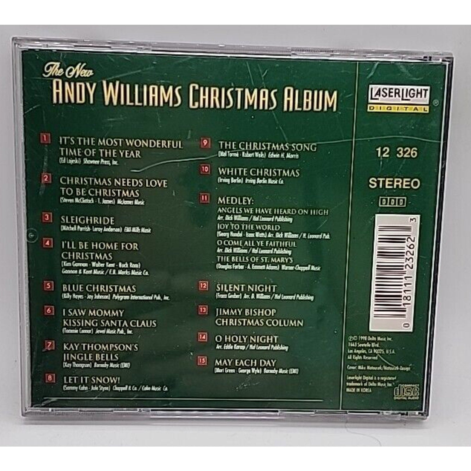 Christmas Album by Andy Williams (CD, 1994)