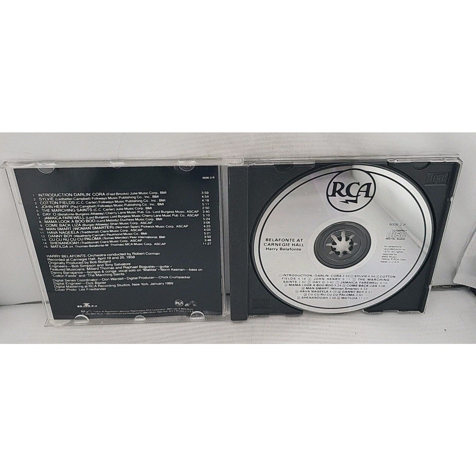 Belafonte at Carnegie Hall by Harry Belafonte (CD, 1990)