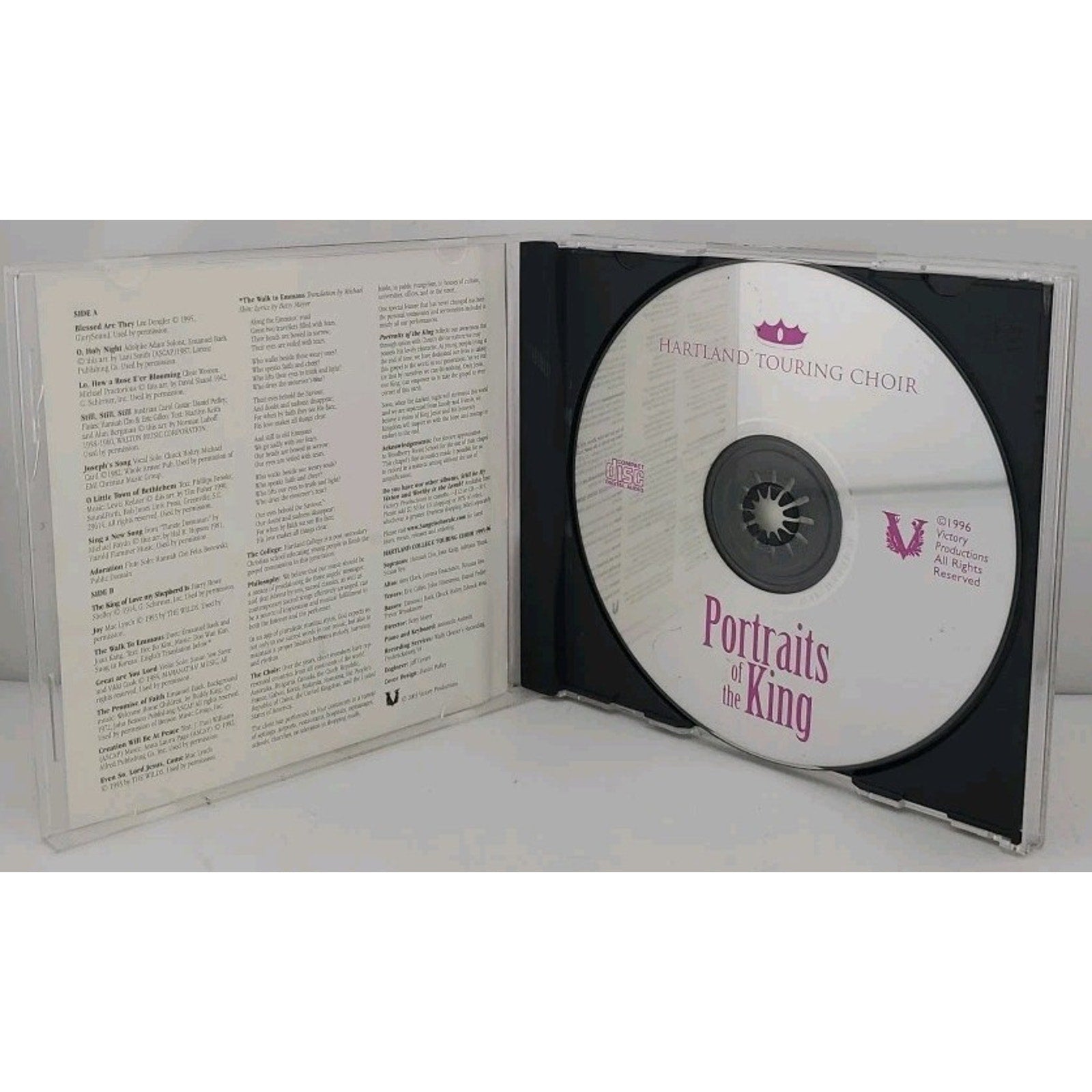 Portraits Of The King Hartland Touring Choir (CD, 1996)