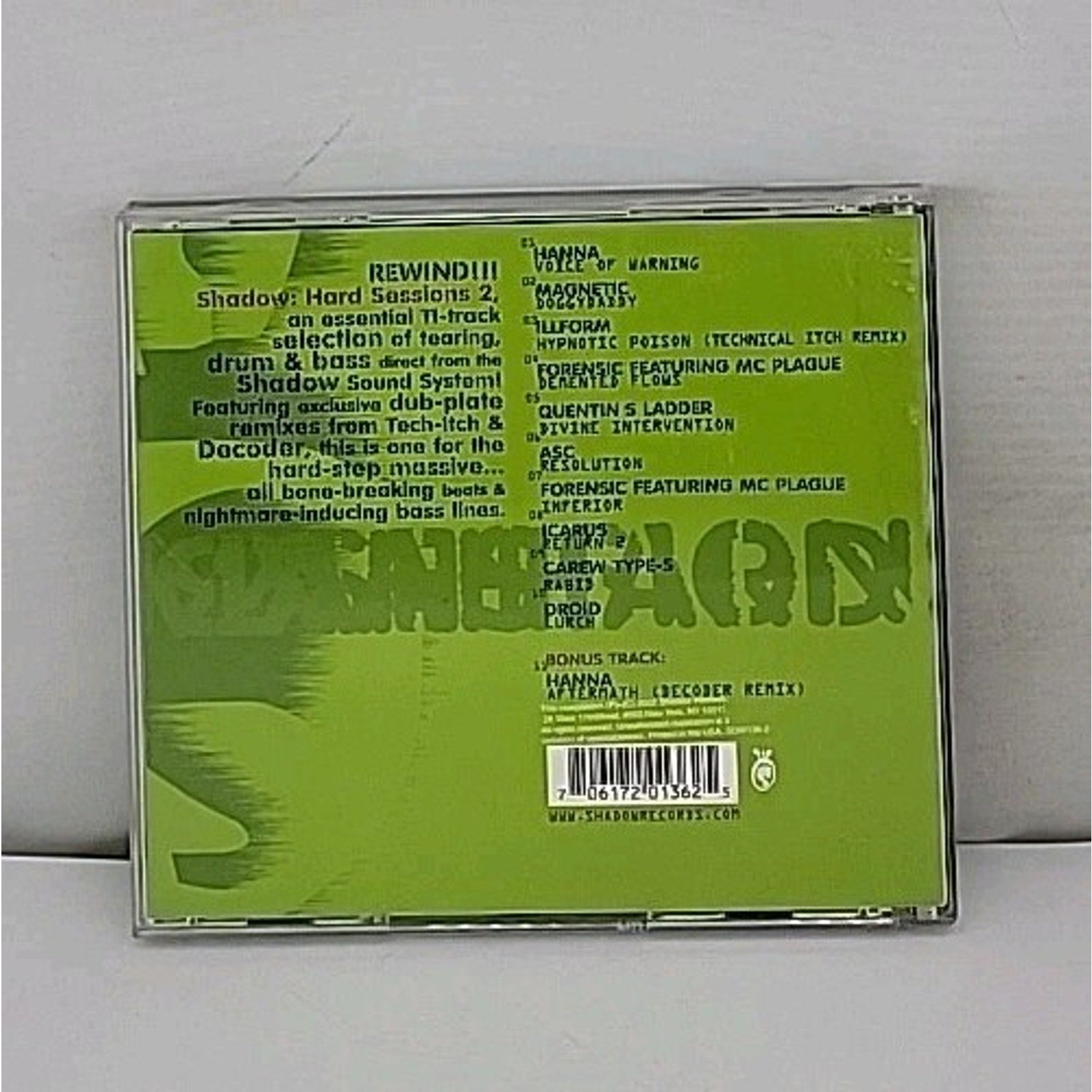 Shadow: Hard Sessions 2 by Various (CD, 2002)