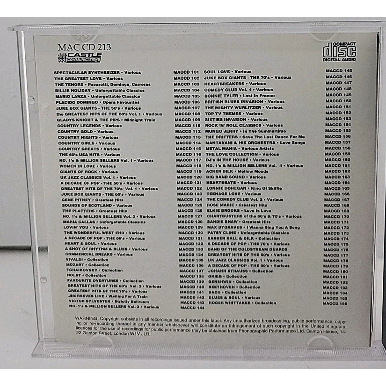 Send Me The Pillow You Dream On CD Various