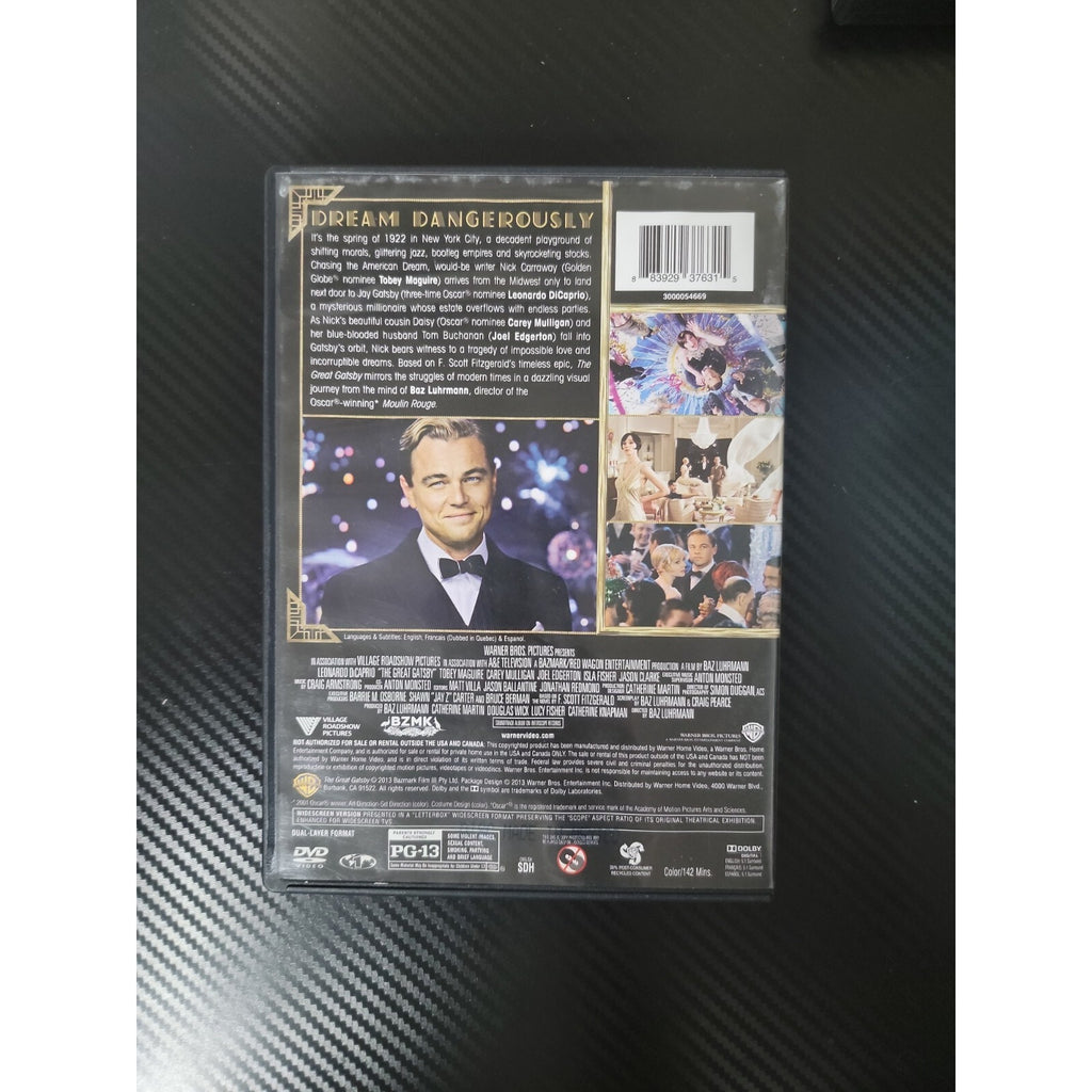The Great Gatsby (DVD, 2013)