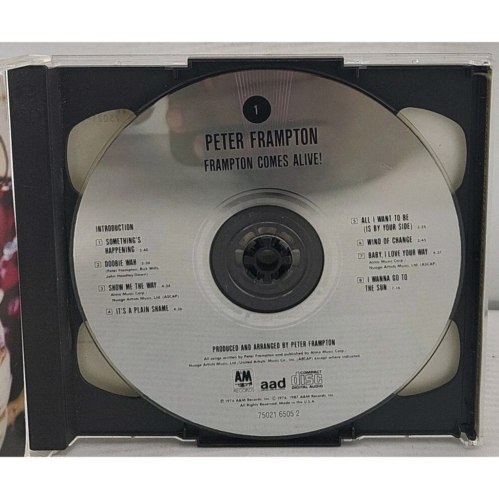 Frampton Comes Alive! by Peter Frampton (CD, Oct-1987, 2 Discs, Pop-u.s.)